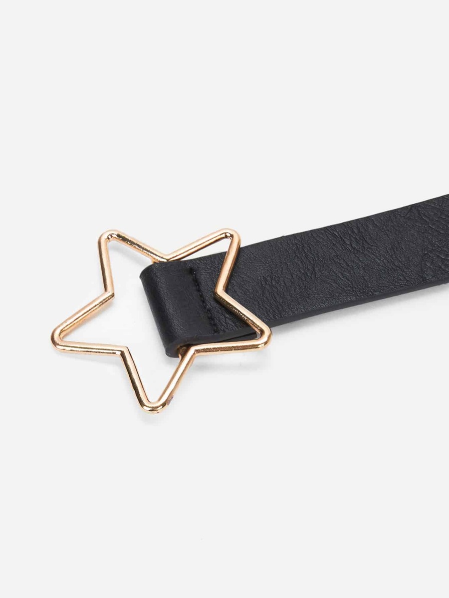 Metal Star Shaped Buckle Belt